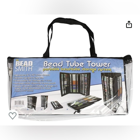 The Beadsmith Bead Tube Tower Organizer For Seed Bead Tubes Or Tools - Picture 1 of 5